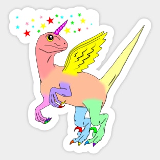 RaptorCornFly Sticker